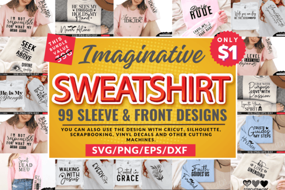 Download Imaginative Sleeve and Front SVG Bundle - Imaginative Collection